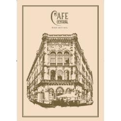 Cafe Central Poster Gold...
